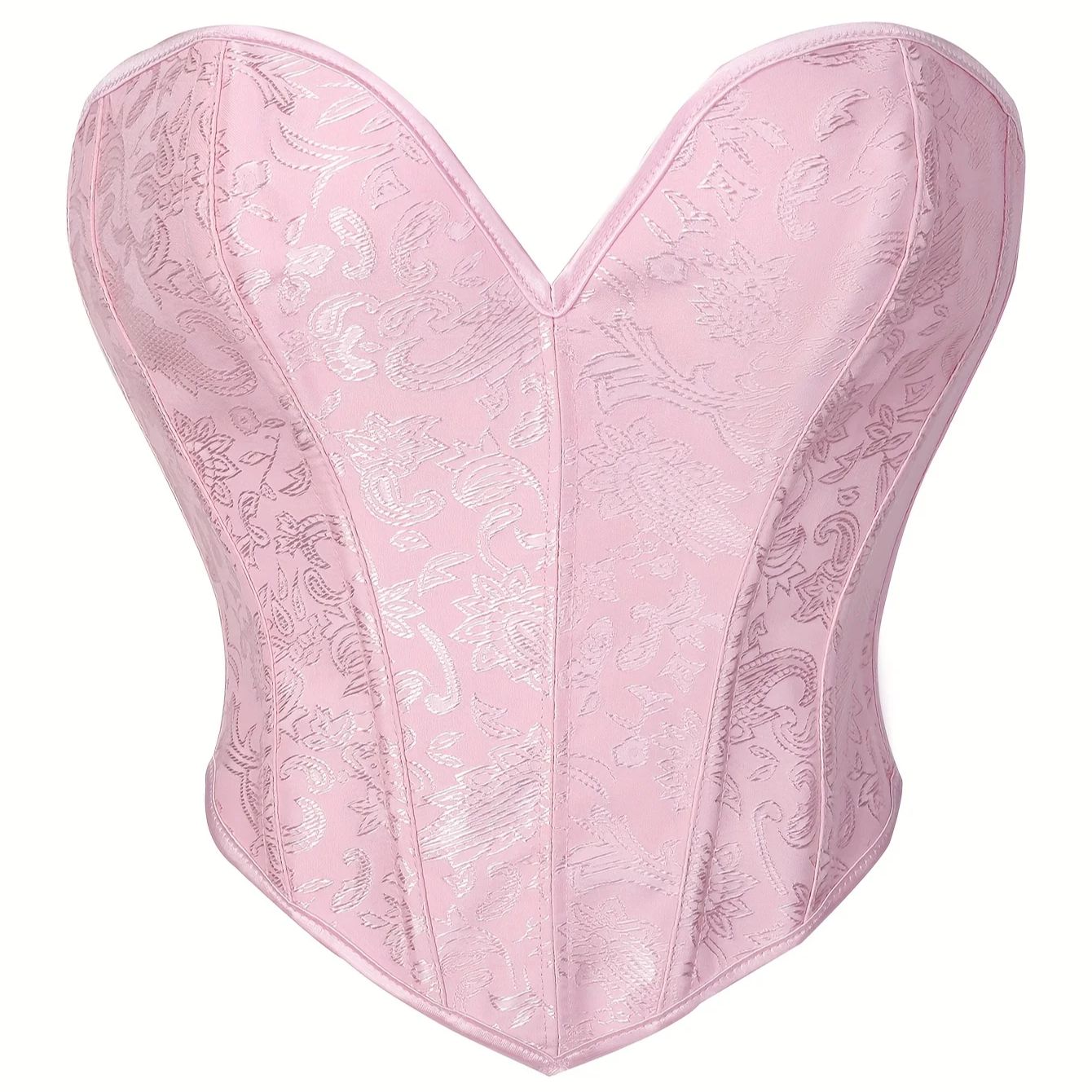 Strapless Bra Backless - Corsetto Rosa Gotico Vittoriano da Donna,