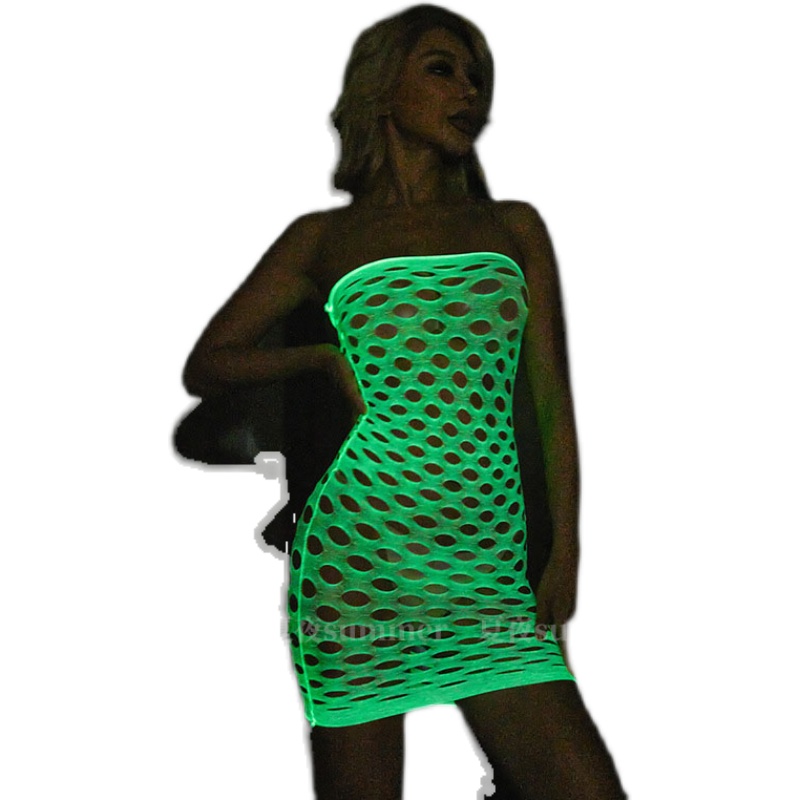 Bodystocking Fishnet - Bodystocking a rete luminoso che si