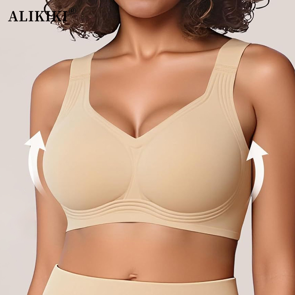 Bralette Wireless Soft - Reggiseno Push-Up Senza Cuciture in Gel,
