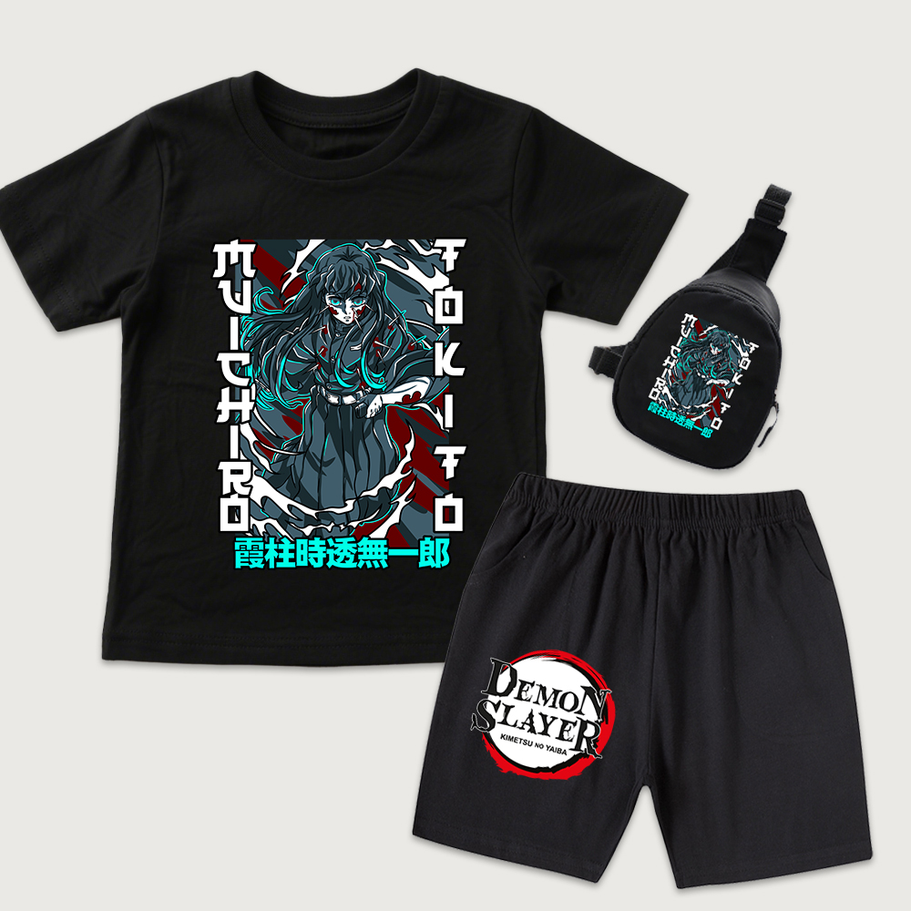 Boyshort Underwear - Set 3 Pezzi Demon Slayer Muichiro